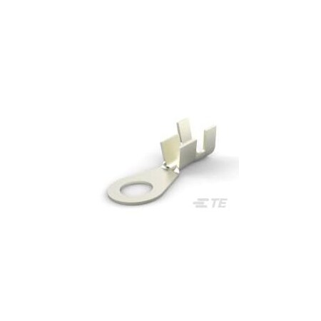 Te Connectivity Ring Terminal, #10 Stud Size, 2 mm², Bare Insulated 350199-1